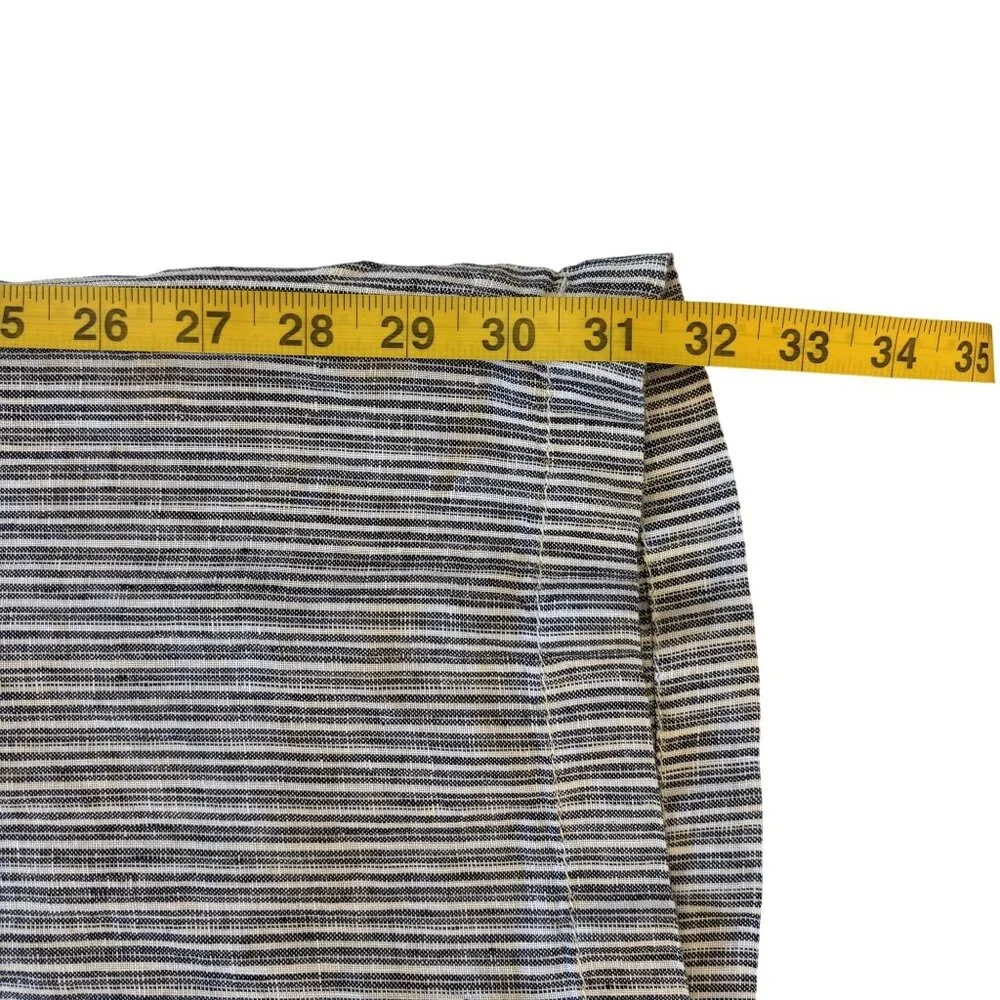 Caslon Striped 100% Linen Drawstring Pants Size L - Picture 11 of 14